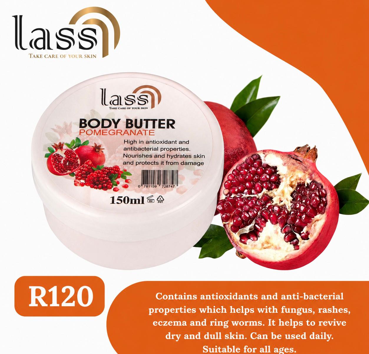 Lass pomegranate body butter